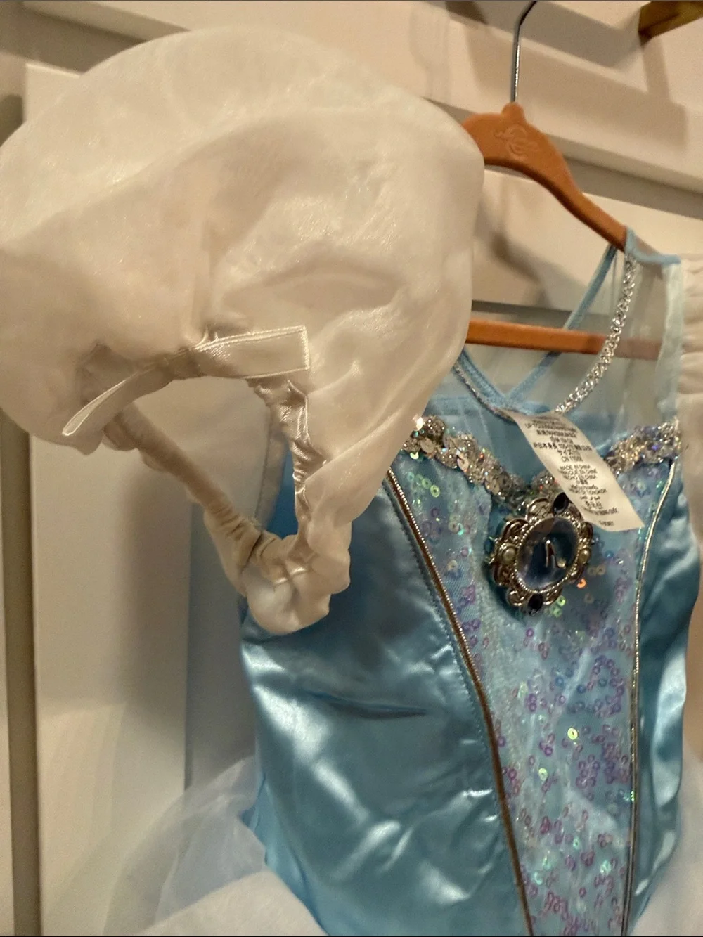 Light Blue Cinderella Princess Ball Gown Kids Costume size 4